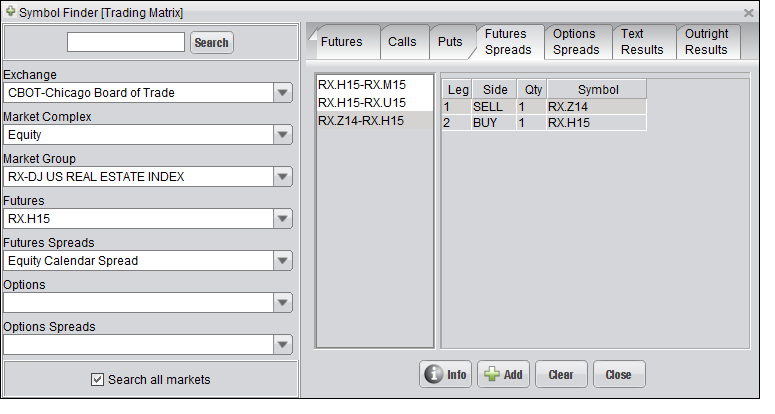 Finding/Adding Additional Symbols to the Trading Matrix